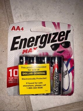 Energizer MAX AA Batteries - Black & Silver (4 Pack)